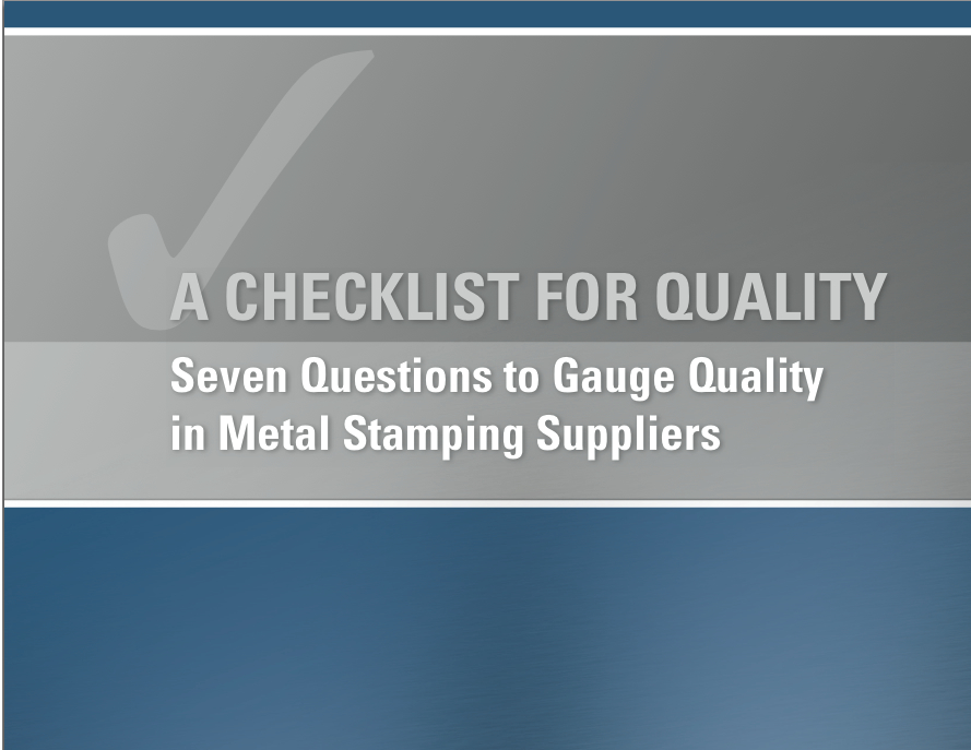 Download "Checklist for Quality" eBook