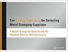 Metal Stamping Quality eBook for Medical Device Manufacturers